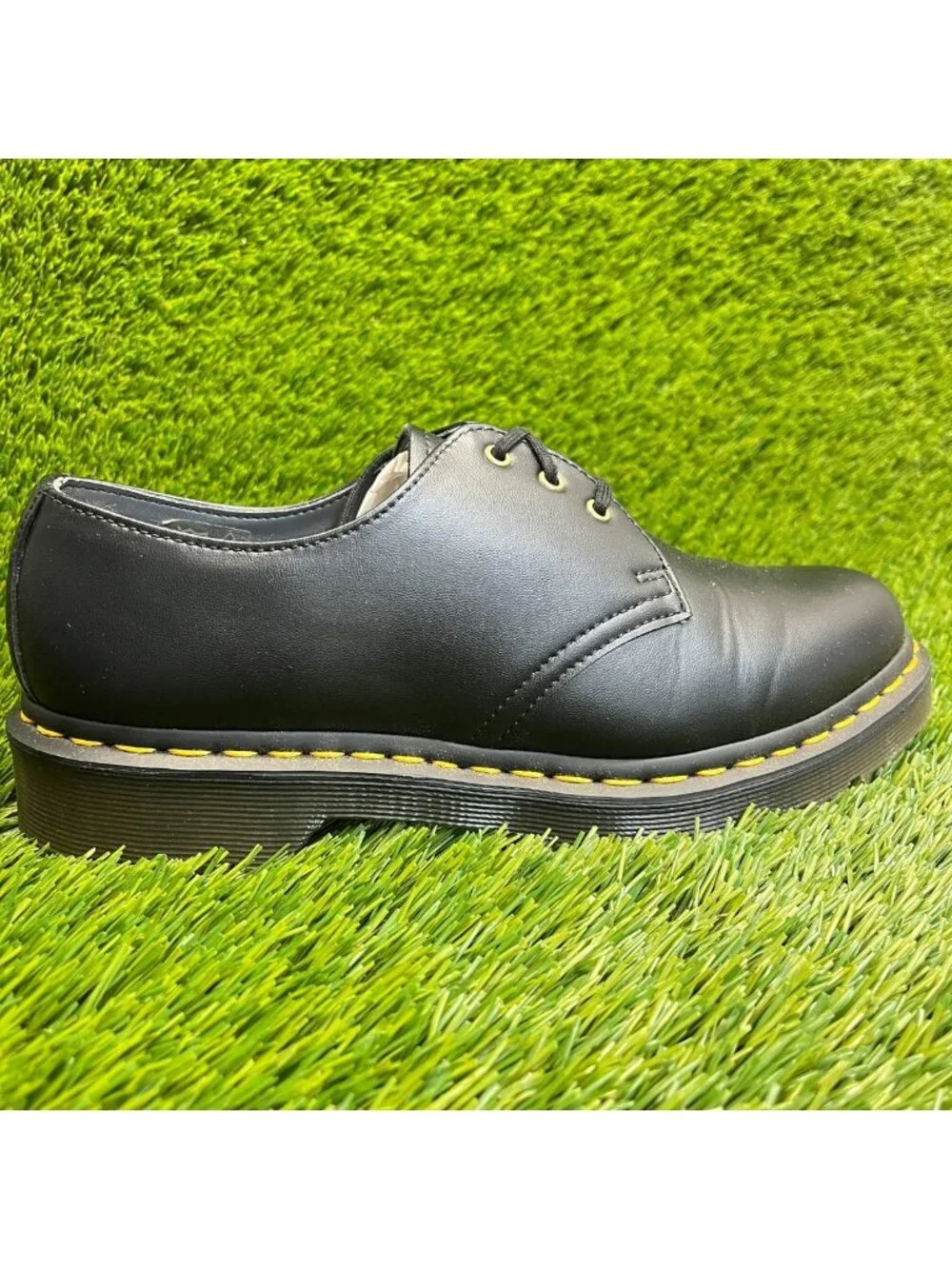 Dr. Martens Vegan 1461 Mens Size 7 Black Casual Leather Lace Up Oxford Shoes